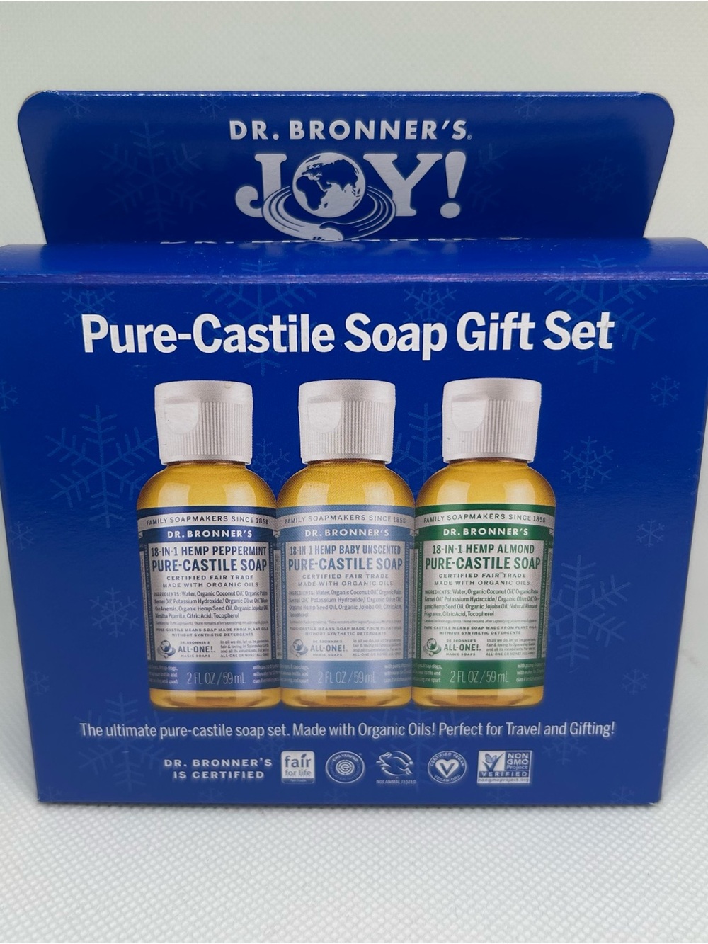 Joy Pure-Castile Soap Gift Set - Blue